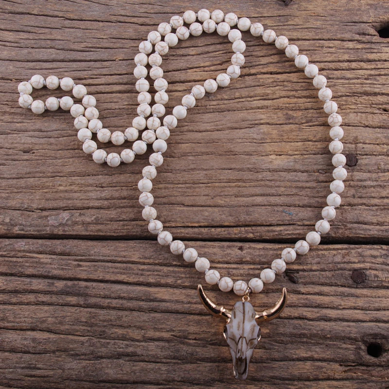 Bohemian Stone Pendant Necklace For Women