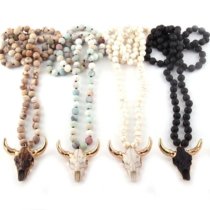 Bohemian Stone Pendant Necklace For Women