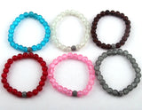 Popcorn Glass Bracelet 10pc Mix Color Set