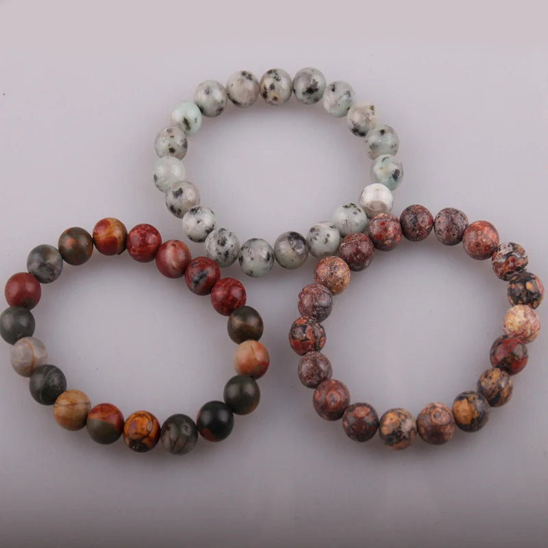Leopard/Sesame/Picasso Stone Bracelet for Women