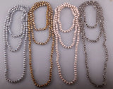 Bohemian Jewelry Gary Crystal Bead Necklace