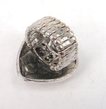 Metal Smooth Heart Women Adjustable Ring
