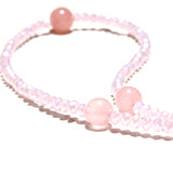 MOON GIRL 10MM Crystal Choker Necklace Beaded Yoga Bib Collier Femme