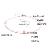 MOON GIRL 10MM Crystal Choker Necklace Beaded Yoga Bib Collier Femme