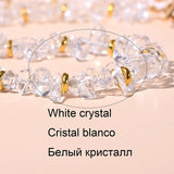MOON GIRL Crystal Beads Choker Necklace Women Stainless Steel Pendant Jewelry