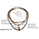 MOON GIRL Diffuser Boho Choker Necklace Constellation Pendant