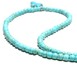 4MM Natural Stone Cross Pendant Necklace for Women