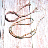 Bohemian Leather Wrap Bracelet Set - 2Pcs Yoga Bead Weave Bracelets for Women