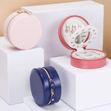 Travel Size 2-Layer Jewelry Organizer Box with Mirror