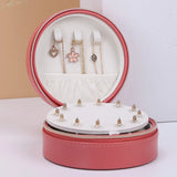 Travel Size 2-Layer Jewelry Organizer Box with Mirror