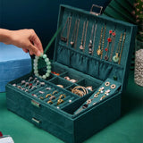 MOONLAY Velvet Jewelry Boxes Flannel Jewellery Storage Earrings Rings Necklace