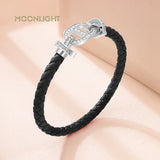 Pig Nose Shape Leather Bracelet for Women