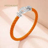 Pig Nose Shape Leather Bracelet for Women