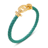 Pig Nose Shape Leather Bracelet for Women