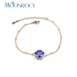 Rose Cubic Zirconia Bracelet for Women