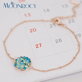 Rose Cubic Zirconia Bracelet for Women