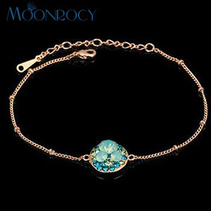 Rose Cubic Zirconia Bracelet for Women