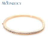 Crystal Bracelet CZ Rose Jewelry Women Bangle Gift