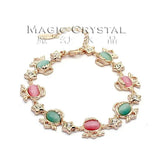 Pink and Green Opal Bracelet Wholesale Jewelry Gift