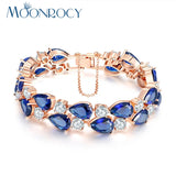 Green Crystal Bracelet Bangle for Women