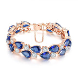 Green Crystal Bracelet Bangle for Women