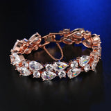 Green Crystal Bracelet Bangle for Women