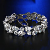 Green Crystal Bracelet Bangle for Women