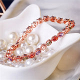 Rose CZ Bracelets Bohemia Zirconia Bangle Gift