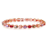 Rose CZ Bracelets Bohemia Zirconia Bangle Gift
