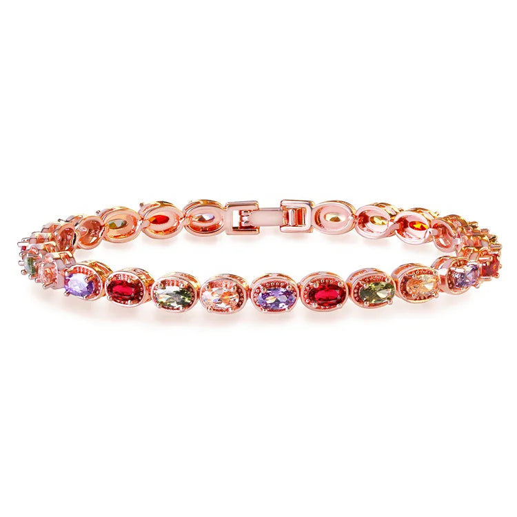 Bohemia Rose CZ Bracelet for Women