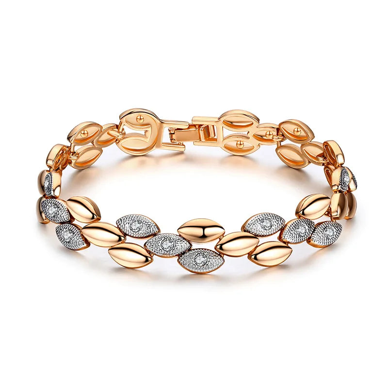 Rose Crystal Bracelet Vintage for Women Gift
