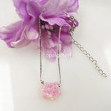 Cute Pig Opal Bracelet with CZ Eye, Light Pink, 11*12mm
