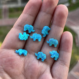 Synthetic 8*11mm op73 Opal Elephant Gems Stone for Jewelry Making