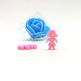 Opal Pendant Fire Blue & Snow White Boy & Girl Shape for Necklace