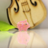 OP58 Light Pink Animal PigFire Opal 11x12mm Little Pig Opal Stone Synthetic