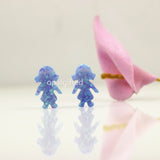 8.5*13mm Synthetic Opal Girl Pendant For DIY Necklace