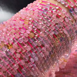 MORGANITE Coin Faceted Beads 2*4/5mm DIY Jewelry Making Loose Gemstone