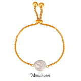 Stainless Steel Plated Chain Bracelet Retro Punk Baroque Pearl Jewelry