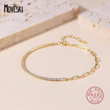 925 Silver Pave Zircon Bracelet - Birthday Jewelry Gift