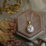 925 Silver Zircon Sun Pendant Necklace - Women's Boutique Jewelry