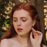 925 Silver Retro Hoop Earrings Women Gift Jewelry