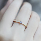 925 Silver Zircon Ring Women's Wedding Jewelry