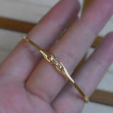 925 Silver Zircon Bracelet French High Wedding Jewelry
