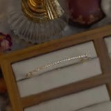 925 Silver Zircon Bracelet French High Wedding Jewelry