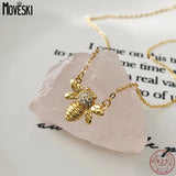 925 Silver Zircon Bee Pendant Necklace Women's Jewelry Gift