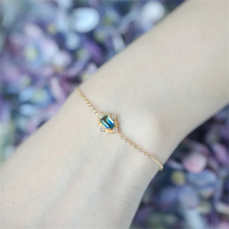 925 Silver Zircon Vintage Bracelet for Women