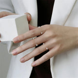 925 Silver Pearl Smile Ring Women Engagement Wedding