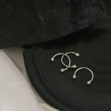 925 Silver Pearl Smile Ring Women Engagement Wedding
