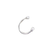 925 Silver Pearl Smile Ring Women Engagement Wedding