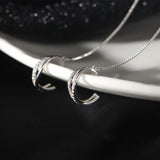 925 Silver Ear Chain Bone Clip Earrings Wedding Party Jewelry